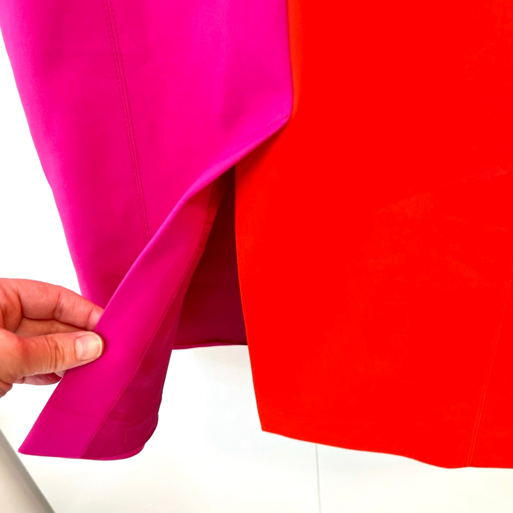 Karen Millen Red and Pink Midi Dress - Picture 11 of 16